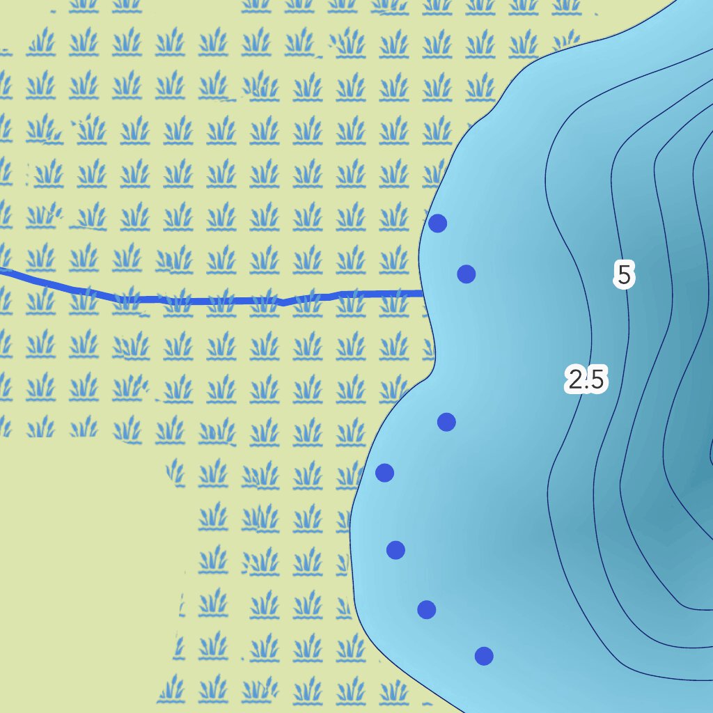 Carte bathymétrique du lac Alice de la zec Varin (2023) Map by Zecs Quebec Avenza Maps