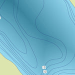 Zecs Québec Carte bathymétrique du lac Ango de la zec Owen (2023) digital map