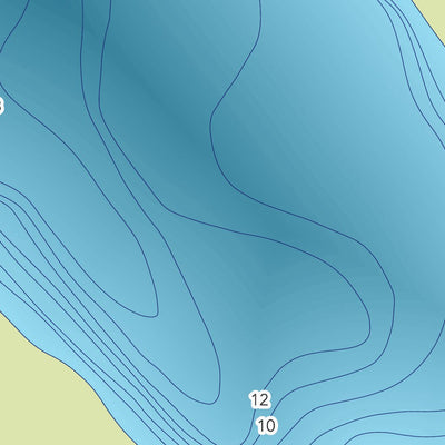 Zecs Québec Carte bathymétrique du lac Ango de la zec Owen (2023) digital map