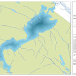 Zecs Québec Carte bathymétrique du lac au Bouleau de la zec Lac-au-Sable (2023) digital map