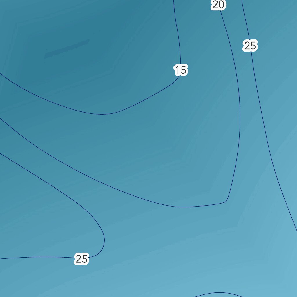 Carte bathymétrique du lac aux Canards de la zec ButeuxBasSaguenay
