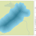 Zecs Québec Carte bathymétrique du lac Baillargeron de la zec Baillargeon (2023) digital map