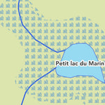 Zecs Québec Carte bathymétrique du lac Baribeau de la zec Buteux-Bas-Saguenay (2023) digital map
