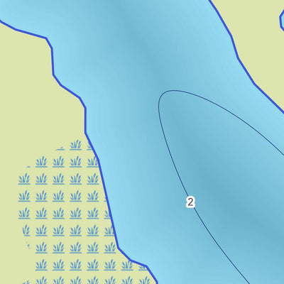 Zecs Québec Carte bathymétrique du lac Baril de la zec Wessonneau (2023) digital map