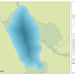 Zecs Québec Carte bathymétrique du lac Beazley de la zec Owen (2023) digital map