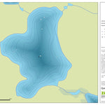 Zecs Québec Carte bathymétrique du lac Belle Truite de la zec Menokeosawin (2023) digital map