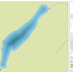 Zecs Québec Carte bathymétrique du lac Bilodeau de la zec Jeannotte (2023) digital map