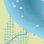 Zecs Québec Carte bathymétrique du lac Brodtkorb de la zec Pontiac (2023) digital map