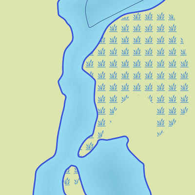 Zecs Québec Carte bathymétrique du lac Caron de la zec Borgia (2023) digital map