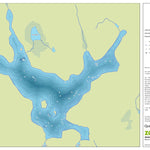 Zecs Québec Carte bathymétrique du lac Clair de la zec La Croche (2023) digital map