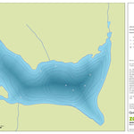 Zecs Québec Carte bathymétrique du lac Clara de la zec Chapeau-de-Paille (2023) digital map