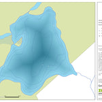 Zecs Québec Carte bathymétrique du lac Copeau de la zec Kiskissink (2023) digital map