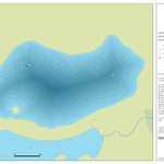 Zecs Québec Carte bathymétrique du lac Côte-à-Côte de la zec des Martres (2023) digital map