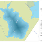 Zecs Québec Carte bathymétrique du lac Crystal de la zec Nymphes (2023) digital map