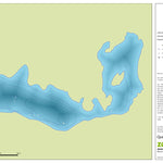 Zecs Québec Carte bathymétrique du lac de l'Épinette de la zec Borgia (2023) digital map