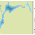 Zecs Québec Carte bathymétrique du lac de l'Offense de la zec Jeannotte (2023) digital map