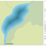 Zecs Québec Carte bathymétrique du lac de l'Orme de la zec Dumoine (2023) digital map