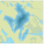 Zecs Québec Carte bathymétrique du lac des Aigles de la zec Chapeau-de-Paille (2023) digital map