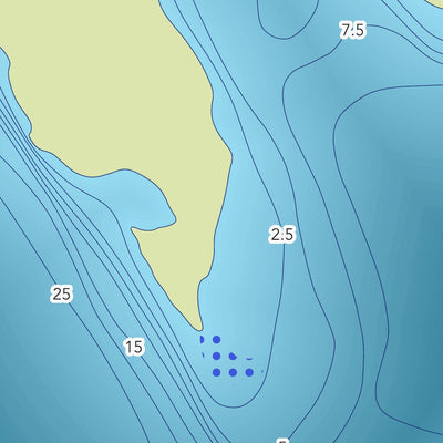 Zecs Québec Carte bathymétrique du lac des Panses de la zec Lac-au-Sable (2023) digital map