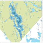 Zecs Québec Carte bathymétrique du lac des Pins Rouges de la zec Gros-Brochet (2023) digital map