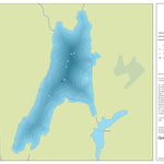 Zecs Québec Carte bathymétrique du lac des Retraitants de la zec Rivière-aux-Rats (2023) digital map