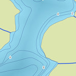 Zecs Québec Carte bathymétrique du lac des Sept Îles de la zec des Anses (2023) digital map