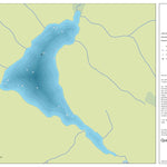 Zecs Québec Carte bathymétrique du lac du Cèdre de la zec Lac-au-Sable (2023) digital map