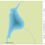 Zecs Québec Carte bathymétrique du lac du Gâchis de la zec Nordique (2023) digital map