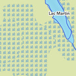 Zecs Québec Carte bathymétrique du lac du Goudron de la zec Kiskissink (2023) digital map