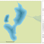 Zecs Québec Carte bathymétrique du lac Encadré de la zec Labrieville (2023) digital map