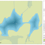 Zecs Québec Carte bathymétrique du lac Eugène de la zec Jeannotte (2023) digital map
