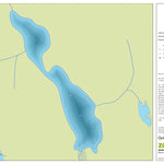 Zecs Québec Carte bathymétrique du lac Falkenberg de la zec Jeannotte (2023) digital map