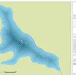 Zecs Québec Carte bathymétrique du lac Fripp de la zec Dumoine (2023) digital map