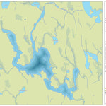 Zecs Québec Carte bathymétrique du lac Galifet de la zec Gros-Brochet (2023) digital map
