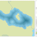 Zecs Québec Carte bathymétrique du lac Georgina de la zec Wessonneau (2023) digital map