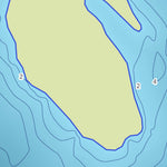 Zecs Québec Carte bathymétrique du lac Georgina de la zec Wessonneau (2023) digital map