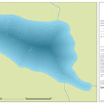 Zecs Québec Carte bathymétrique du lac Gilles de la zec Lavigne (2023) digital map