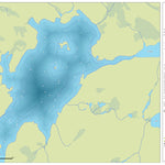 Zecs Québec Carte bathymétrique du lac Hackett de la zec Tawachiche (2023) digital map