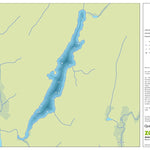 Zecs Québec Carte bathymétrique du lac Harbison de la zec Frémont (2023) digital map