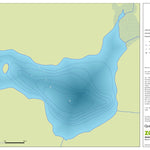 Zecs Québec Carte bathymétrique du lac la Roche de la zec La Croche (2023) digital map