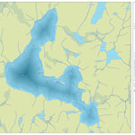 Zecs Québec Carte bathymétrique du lac Lachance de la zec Forestville (2023) digital map