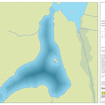 Zecs Québec Carte bathymétrique du lac Léo de la zec Gros-Brochet (2023) digital map