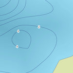 Zecs Québec Carte bathymétrique du lac Lucille de la zec Petawaga (2023) digital map