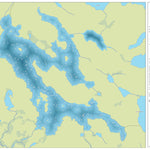 Zecs Québec Carte bathymétrique du lac Maganasipi de la zec Restigo (2023) digital map
