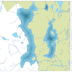 Zecs Québec Carte bathymétrique du lac Masketsi de la zec Tawachiche (2023) digital map