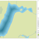Zecs Québec Carte bathymétrique du lac Miroir de la zec Kiskissink (2023) digital map