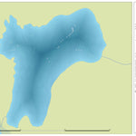 Zecs Québec Carte bathymétrique du lac Moffat de la zec Maganasipi (2023) digital map