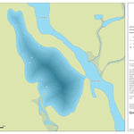 Zecs Québec Carte bathymétrique du lac Moore de la zec Pontiac (2023) digital map