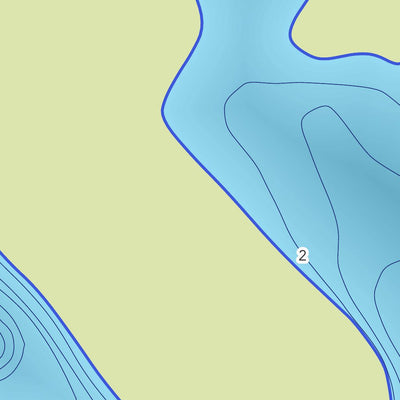 Zecs Québec Carte bathymétrique du lac Picard de la zec Gros-Brochet (2023) digital map