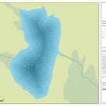 Zecs Québec Carte bathymétrique du lac Pinguet de la zec Dumoine (2023) digital map